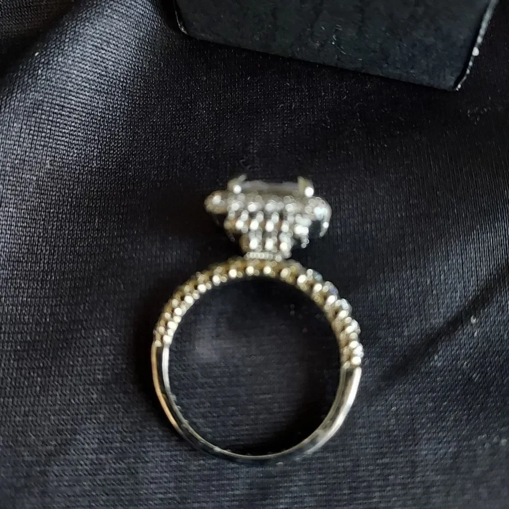 Princess Cut Cushion Diamond Ring